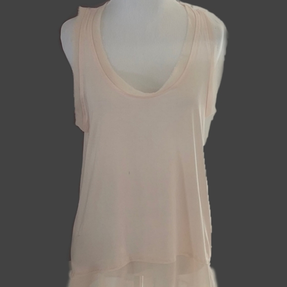 🌸 Anthro Bordeaux Pink Chiffon Tank - Picture 11 of 16